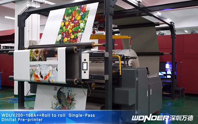 WDUV200-168A++ Roll to Roll Digital Pre-printer